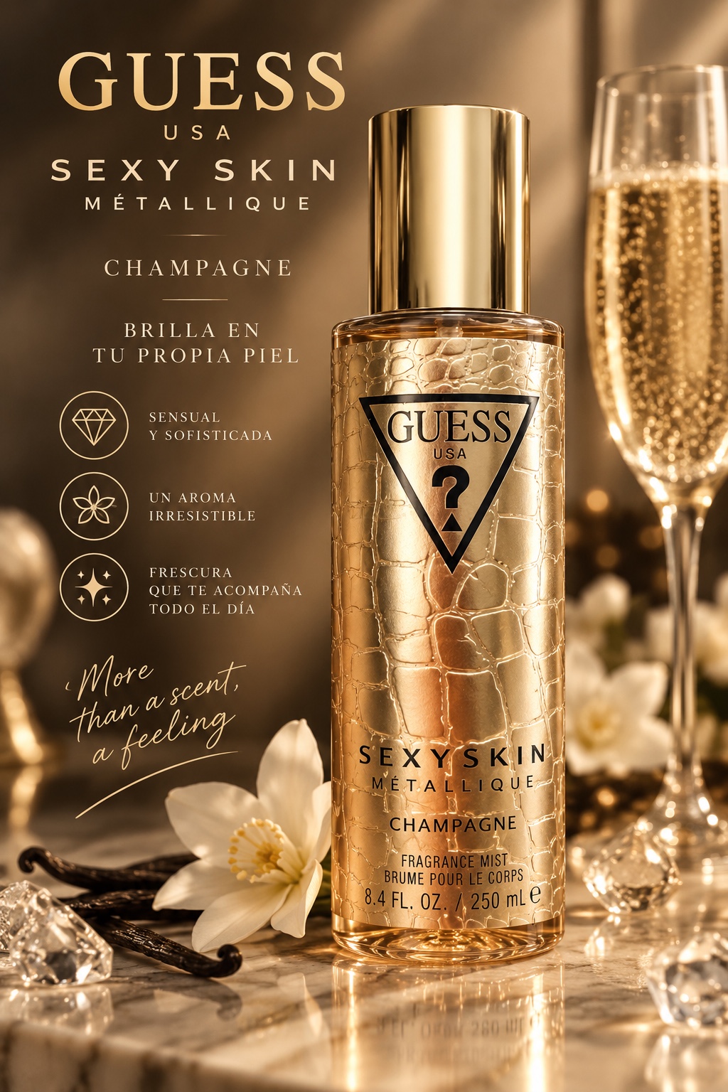 Guess Métallique Champagne Fragrance Mist