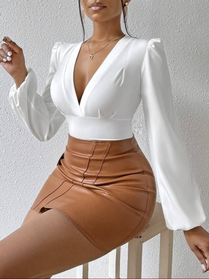 Blusa cruzada blanca