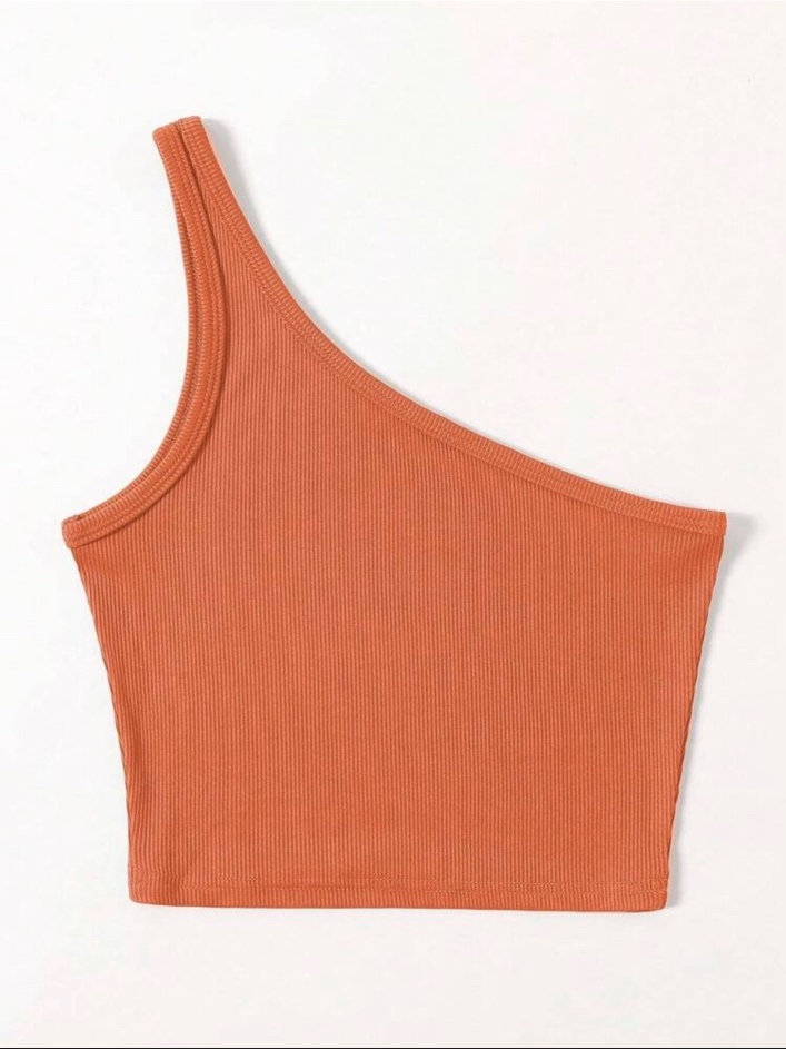 Top naranja de un hombro